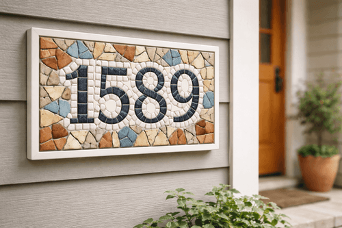 Number Crunching: Make a Mosaic Address Sign