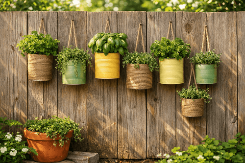 Can Do: Turn Tin Cans into Hanging Herb Planters